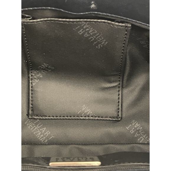 Stuart Weitzman Vintage Shoulder Bag Suede Navy Blue - Picture 9 of 10